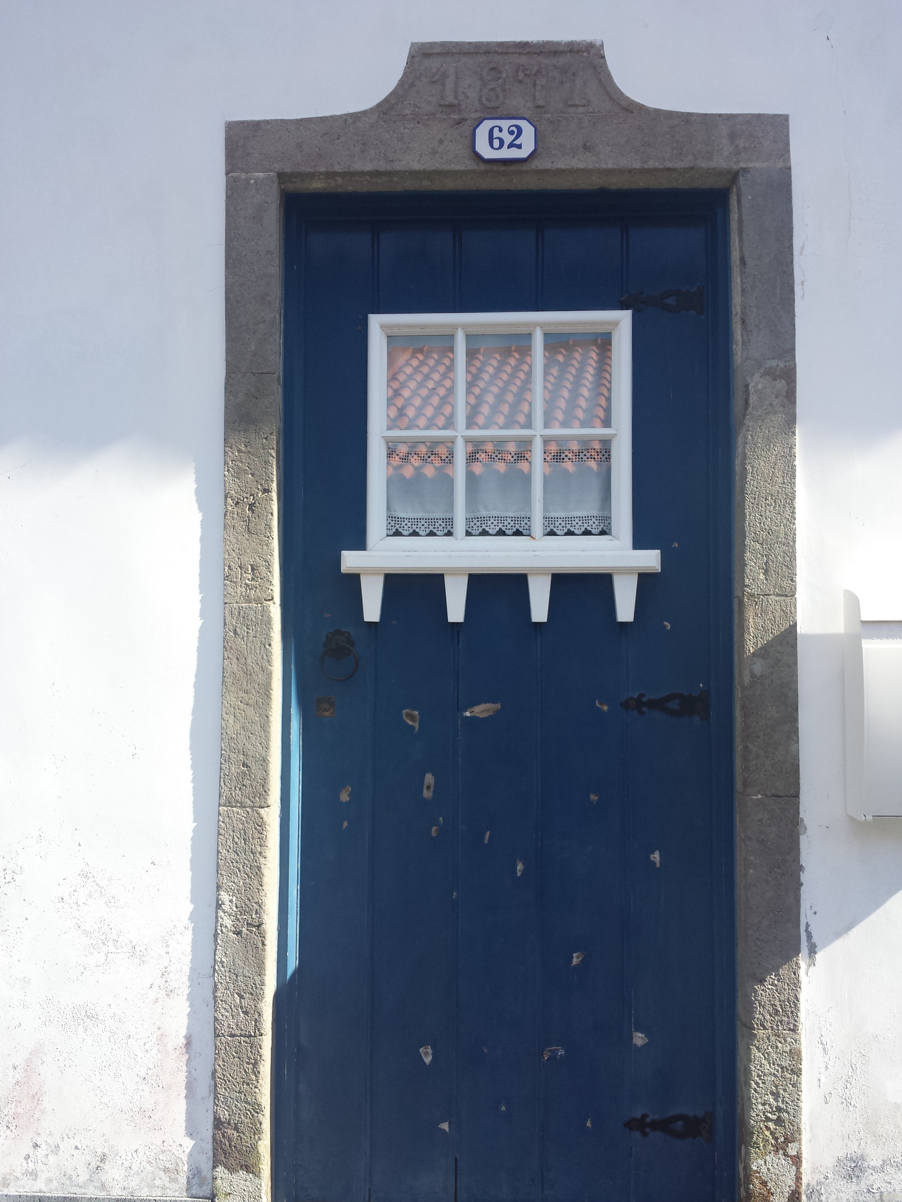 Tuer blau weiß Landhaus Sao Miguel Azoren